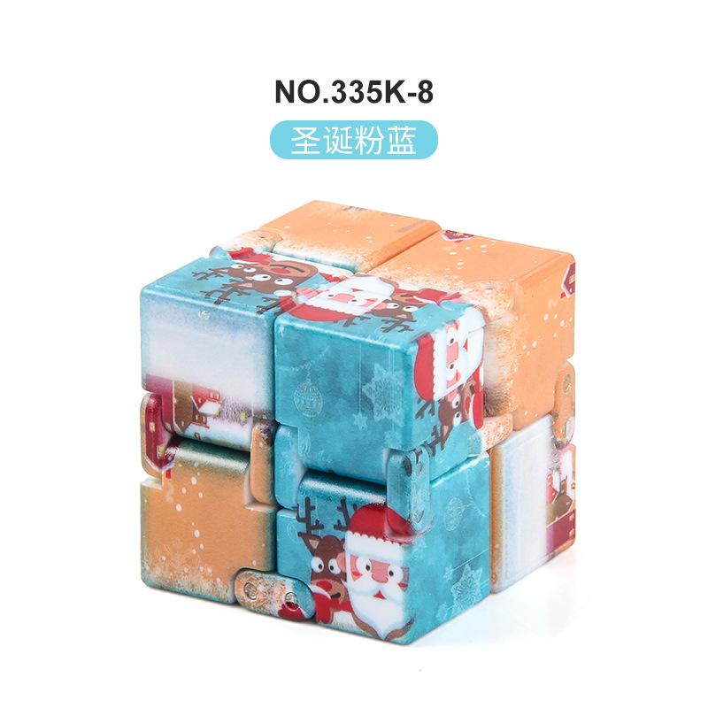 New Strange Decompression Infinite Rubik'S Cube Christmas Halloween Rubik'S Cube Toy, Pocket Flip 10 Finger Rubik'S Cube