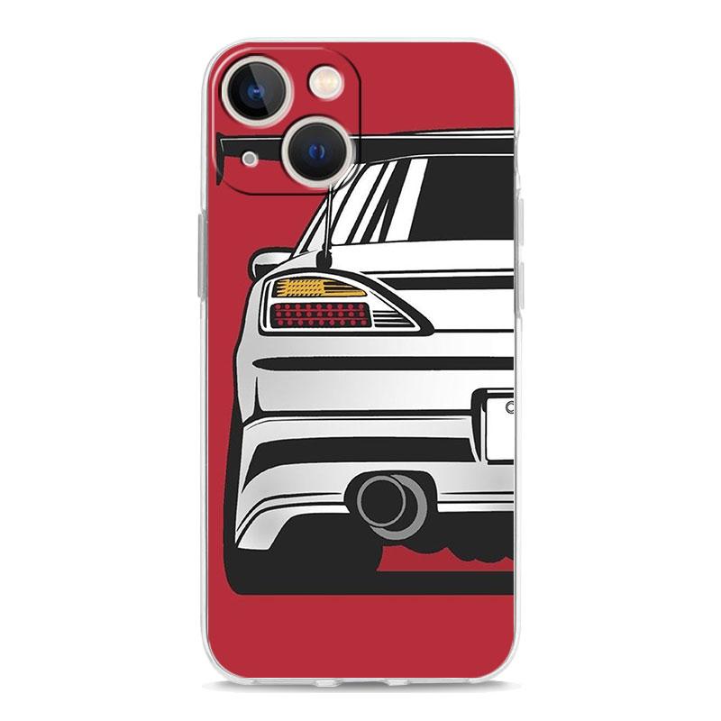 

Роскошный прозрачный чехол для телефона Japan JDM Sports Car для iPhone 15 14 13 12 11 Pro Max XS X XR SE 7 8 Plus, противоударный прозрачный чехол iPhone 15