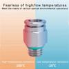 A34R M5 1/4" BSP PC Pneumatic Quick Connector 304 Stainless Steel G Thread Thread Pipe Water Gas Connector