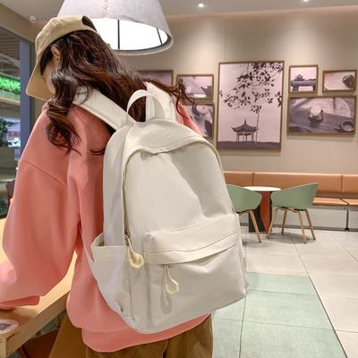 Einfacher Waldmädchen-Rucksack Koreanischer Stil College Junior High School High School Schulrucksack Einfarbiger Rucksack Mädchen