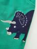 Autumn Boys' European Style Dinosaur Embroidered Sweatpants - Knit Cotton Sports Trousers