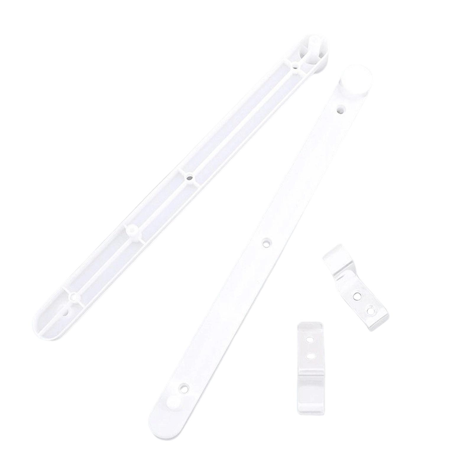 

1 Pair Plastic Drawer Door Rail Bookcase Locker Internal Mounted Wheel Slide Rail For Drawer Door Guide Rail One Size