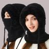 Hooded Balaclavas Face Mask Neck Scarf Set Wind-Resistant Balaclava Ski Hat  for Cold Weather