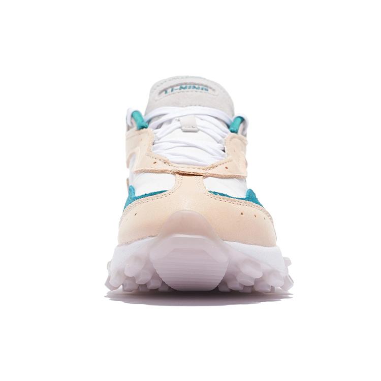 Li Ning OVERLOAD Textile, Leather Cushioning Slip Resistant Abrasion Resistant Low top Casual Shoes Women's AZGS082-3