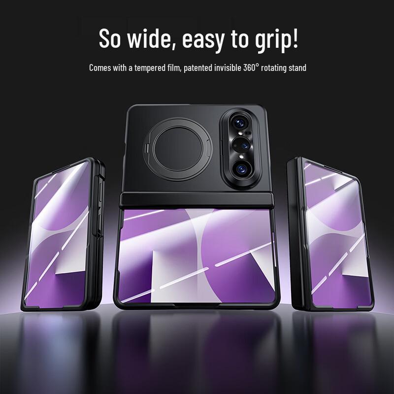 Huawei Pura X Max Integrated Case with Rotating Stand & Magnetic Hinge