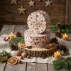 CHRISTMAS TIN BOX 2 PCS FOR COOKIES, GINGERBREAD, SWEETS, RODS 20 cm