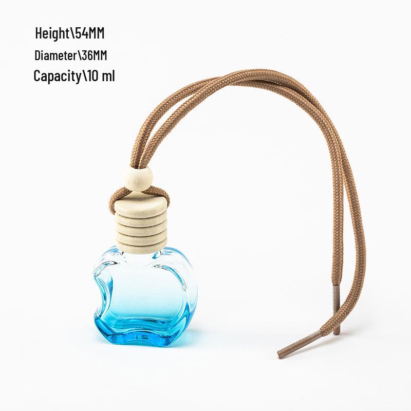 Car Hanging Perfume Glass Bottle - Air Freshener Ornament & Refillable Fragrance Pendant