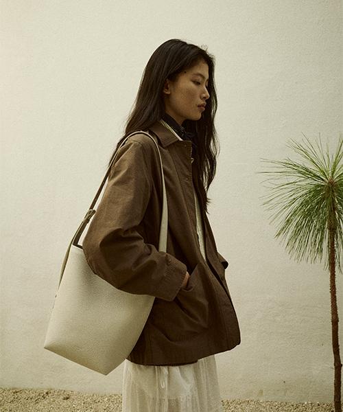 Demaker Woody Bucket Bag-Ivory