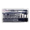 Coffret de clés à cliquet TONE BRS20C avec insertion d'embouts transparents, 23 pièces et 6,35 mm (1/4 ")
