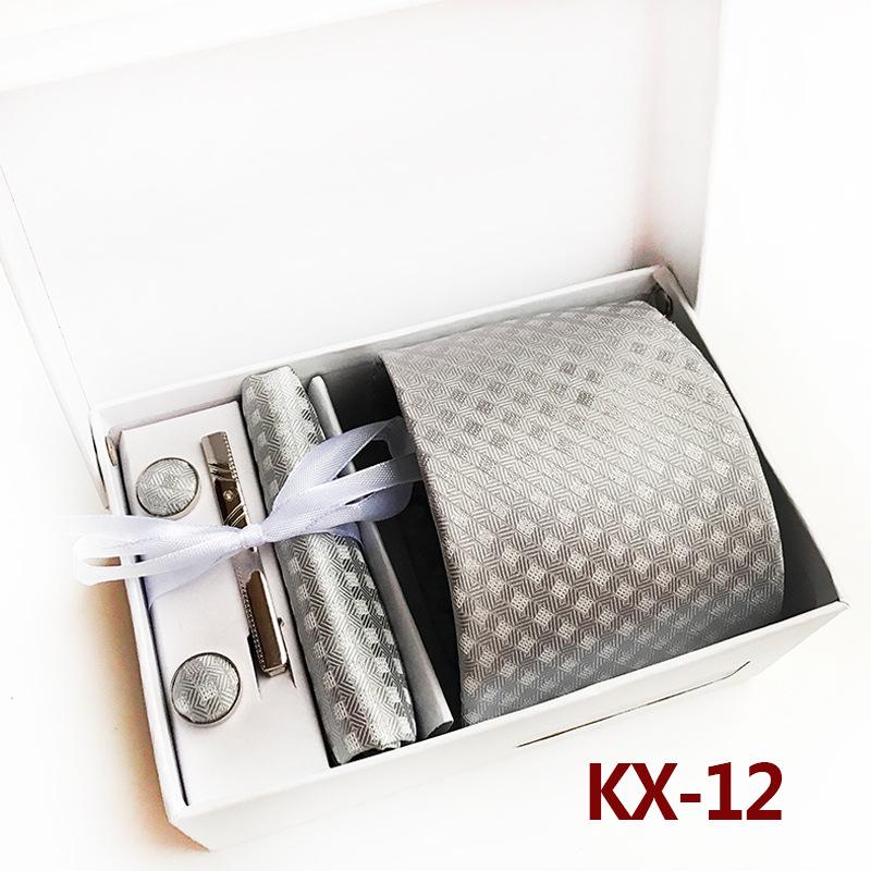 

Мужской деловой галстучный набор: Включает 6 предметов - галстук-воротник, галстук-бабочку, нагрудный платок, запонки и зажим для галстука в подарочной коробке.