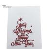 Buon Natale e Felice Anno Nuovo Lettera Scrapbook Carta Fai da Te Fustelle in Metallo