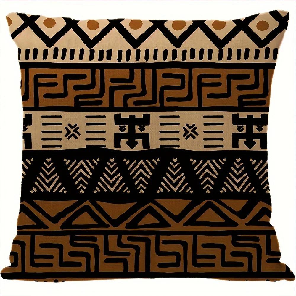 Heimdekoration Afrikanisches Geometrisches Muster Digitaldruckmuster Kissenbezug Geeignet für Sofa Schlafzimmer Auto Kissenbezug
