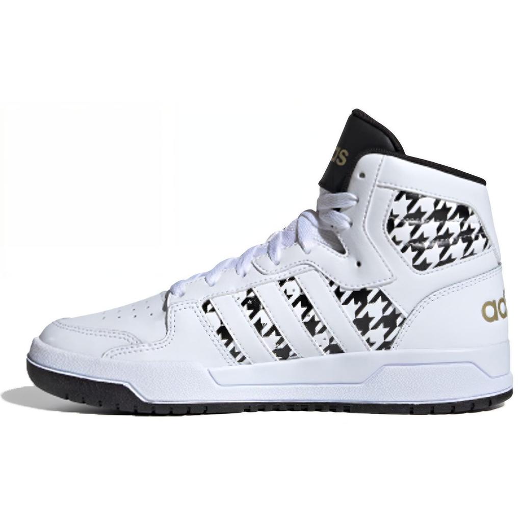 adidas Neo Entrap Mid Synthetic Leather High-Top Sneakers Women Sneakers White Black FY3938