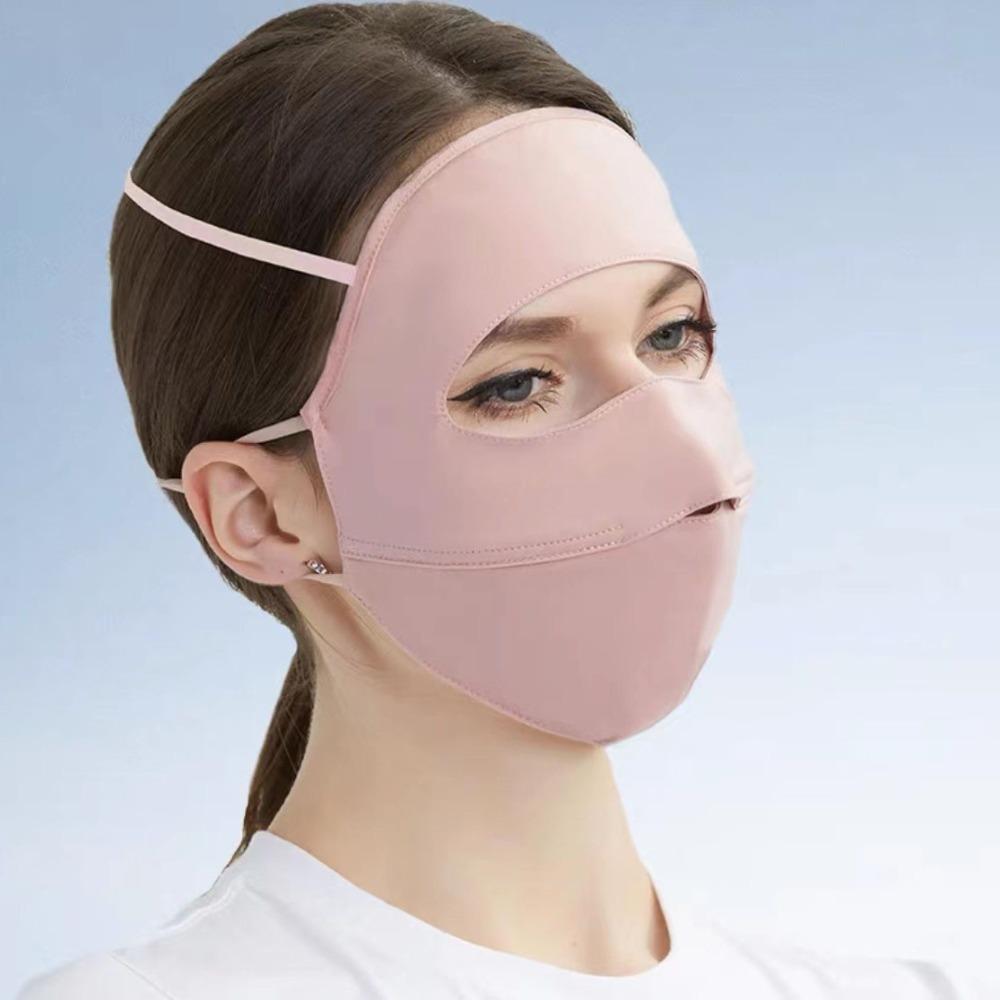 Anti-UV Ice Silk Mask Breathable Riding Face Mask Hot Sale Face Veil  Outdoor Sports