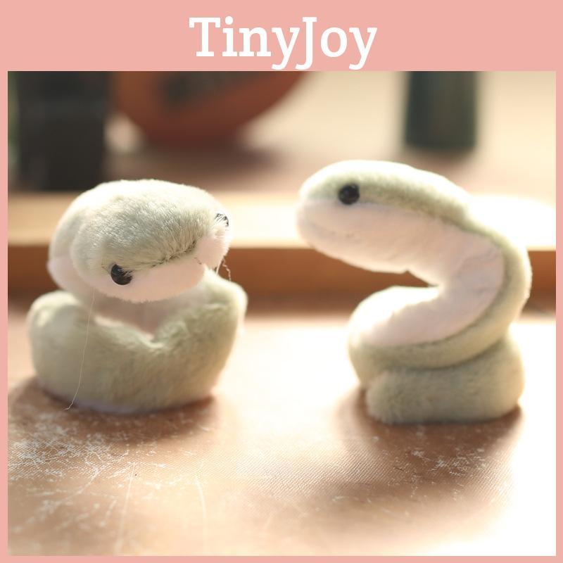 Cute Snake Plush Toy Keychain With Soft Short Plush For Bag Decor And Gift