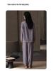 Women's Long Sleeve Pajama Set with Chest Pads - Cloud Cotton, Spring/Autumn, Casual & Stylish for Indoors or Out