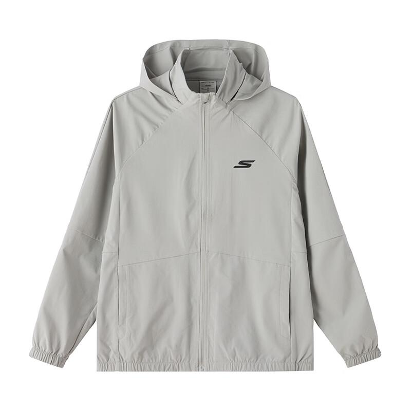 Skechers Windproof Sports Outdoor Woven Hooded Jacket Unisex jackets P224U048-05CQ M