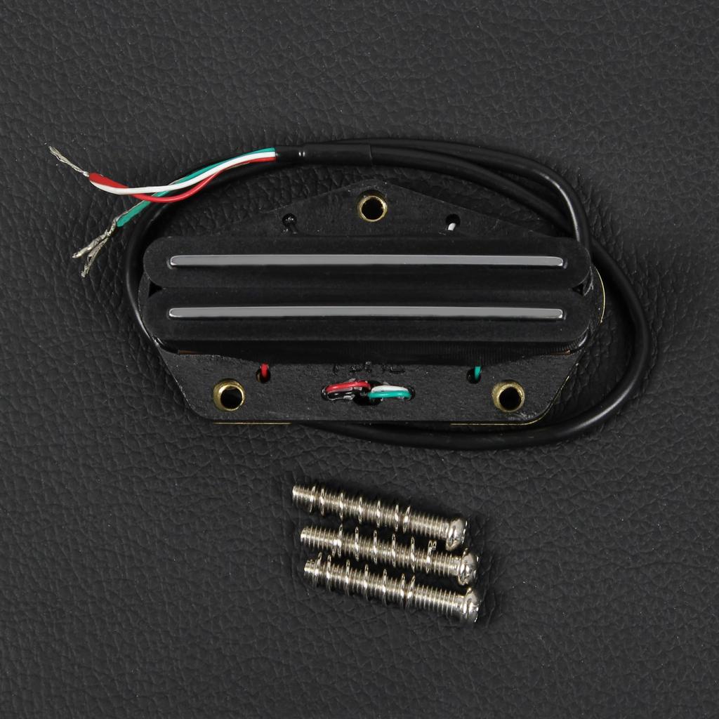 FLEOR Alnico 5 Tele Hot Rail Humbucker Bridge Fits Fender Tele Guitar Parts Pickup, Pickup, 9-10K,