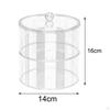 Display Box Case Transparent Multipurpose Cylindrical Organizer Storage for Bedroom