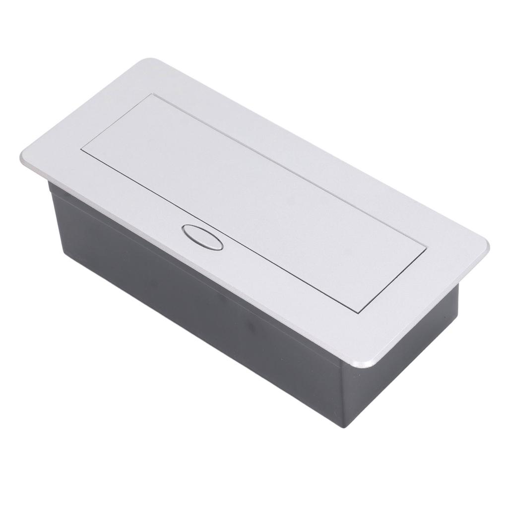 Power Socket Box 4 Switzerland Standard 3 Hole Outlets USB Ports Up Embedded Receptacle Box