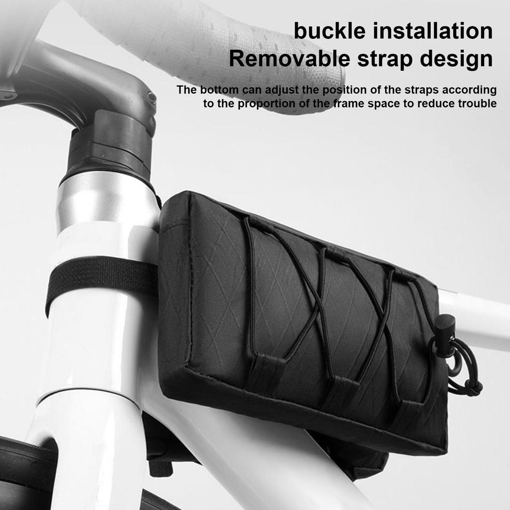 Bike Front Frame Bag Top Tube Bike/Bicycle Bag Waterproof Cycling Accessories Bike Pouch Saddle Bag for Mountain Bikes