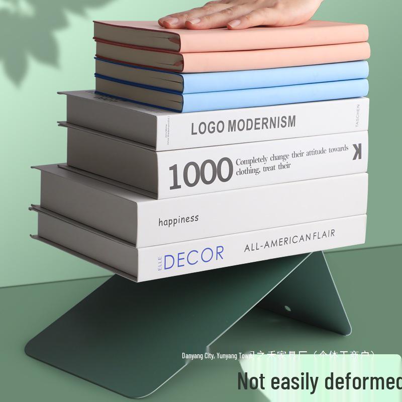 2-Piece Retractable Metal Book Stand and Bookend for Students