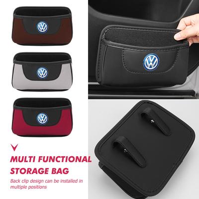 fgg7For VW Car Storage Pocket Bag Seat Back Side Door Stowing Tidying Kit Passat Golf 4 5 6 Tiguan Polo Scirocco Jetta CC