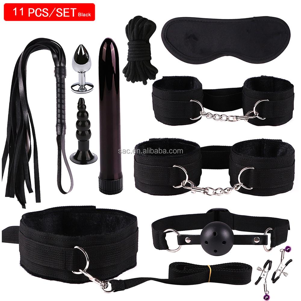 SacKnove Soft Nylon Luxury 26pcs Alternative Set Implementos De Tied Gear Sex Toys Restraint Bondage Kit for Adult