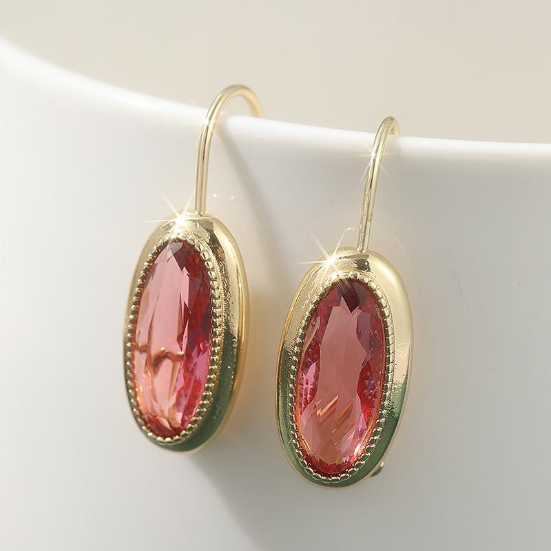 Earrings European and American Trend Pearl Hollow Earrings Copper