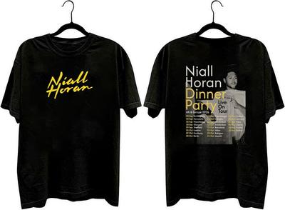 2 Sided Niall 2026 Concert Tour Unisex Black T-Shirt QT7615 Unisex T-Shirt