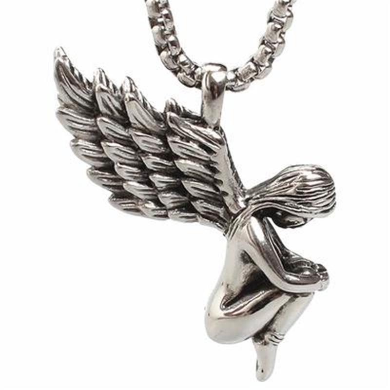 Buy Angle Wings Stainless Steel Pendant 