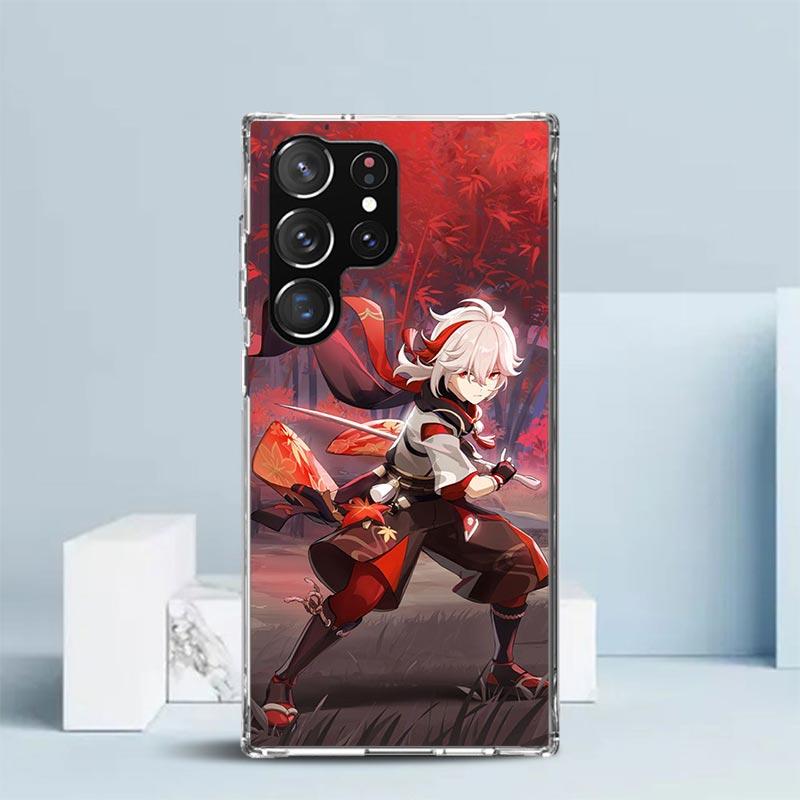 Kazuha Genshin Impact Phone Case For Samsung Galaxy S24 S25 Edge S26 Ultra S22 S23 Plus S21 + S20 FE Soft TPU Back Cover Galaxy