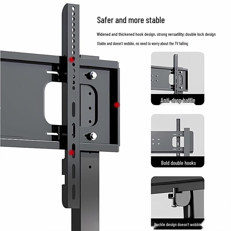 Naiduo Rotary Universal 32-70 inch Outdoor Movable Floor TV Stand