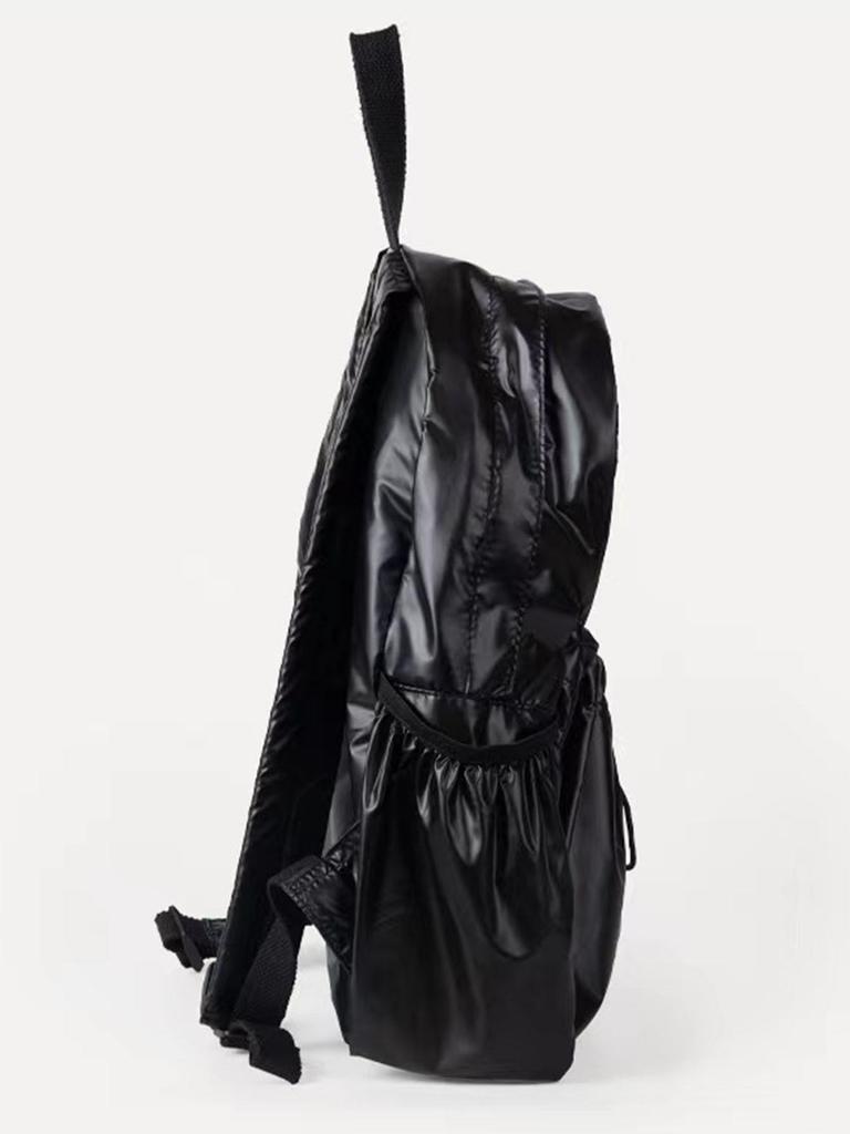 2025 Silver Waterproof Casual Backpack - Lightweight, Large Capacity, Stylish Japanese Korean Design for Women