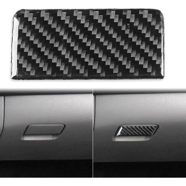 

Auto Dashboard Speedometer Surround Frame Sticker Real Carbon Fiber Interior Trim Accessories Compatible with Toyota Tacoma 2005 2006 2007 2008 2009 Co-pilot Storage Box Pane