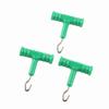 10 Pcs T Shape Handle Fishing Knot Puller ABS Rig Puller Knot Tools  Barbel Fishing