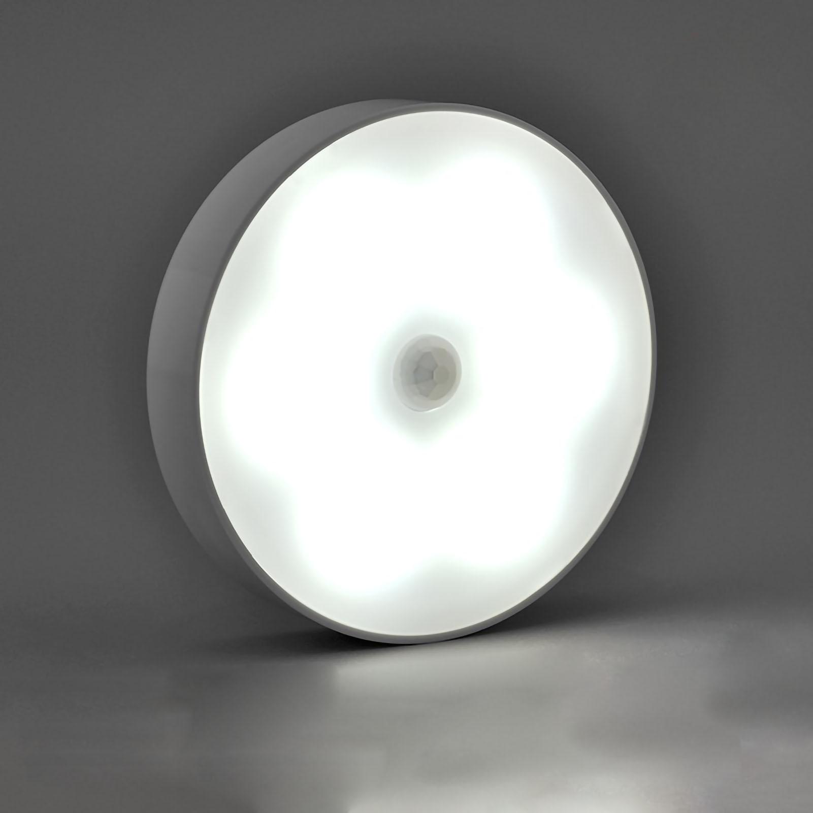 

Круглый светодиодный ночник лампа белый теплый USB перезаряжаемый настенный светильник для спальни детской комнаты прихожей Type 1