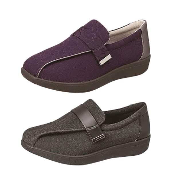 Moonstar Welll 03 F Black C Sneakers with Rolling Wide Sizes Women's Assist, Fit, 4E, Lightweight, 22-24.5cm