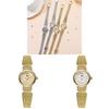 Gedi Ladies Vintage Style Quartz Watch With Stainless Steel Band For Elegant Women