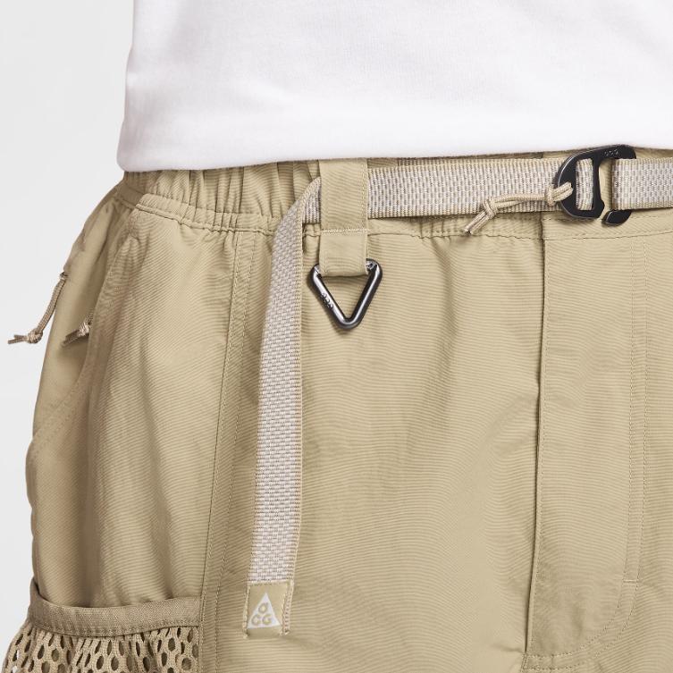 Nike ACG Snowgrass Comfortable Breathable Solid Color Embroidered Logo Loose Outdoor Cargo Shorts Men shorts Khaki DV9405-247