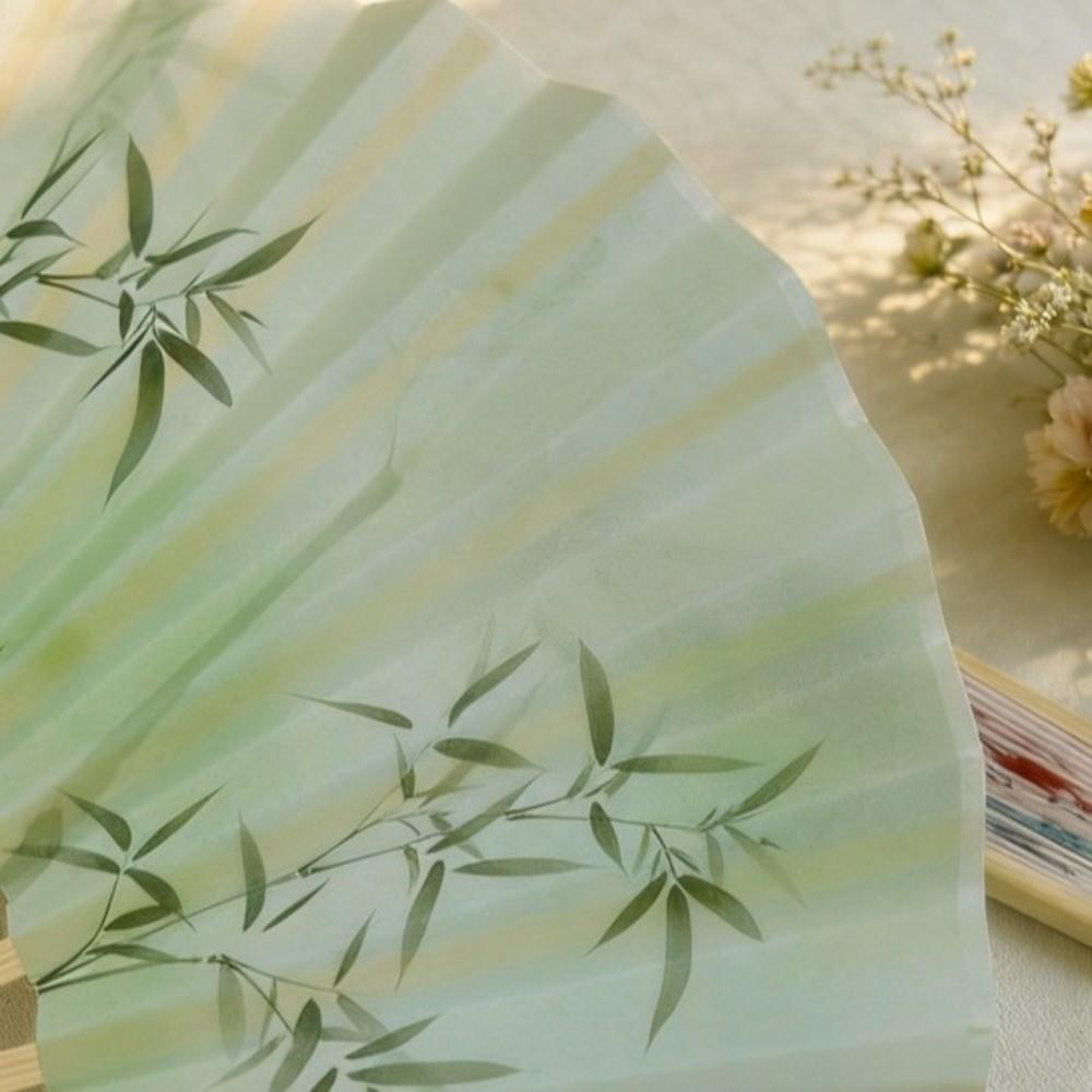 Creative Vintage Folding Fan with Tassel Portable Handheld Fan New Chinese Style Decorative Hand Cranked Fan Party
