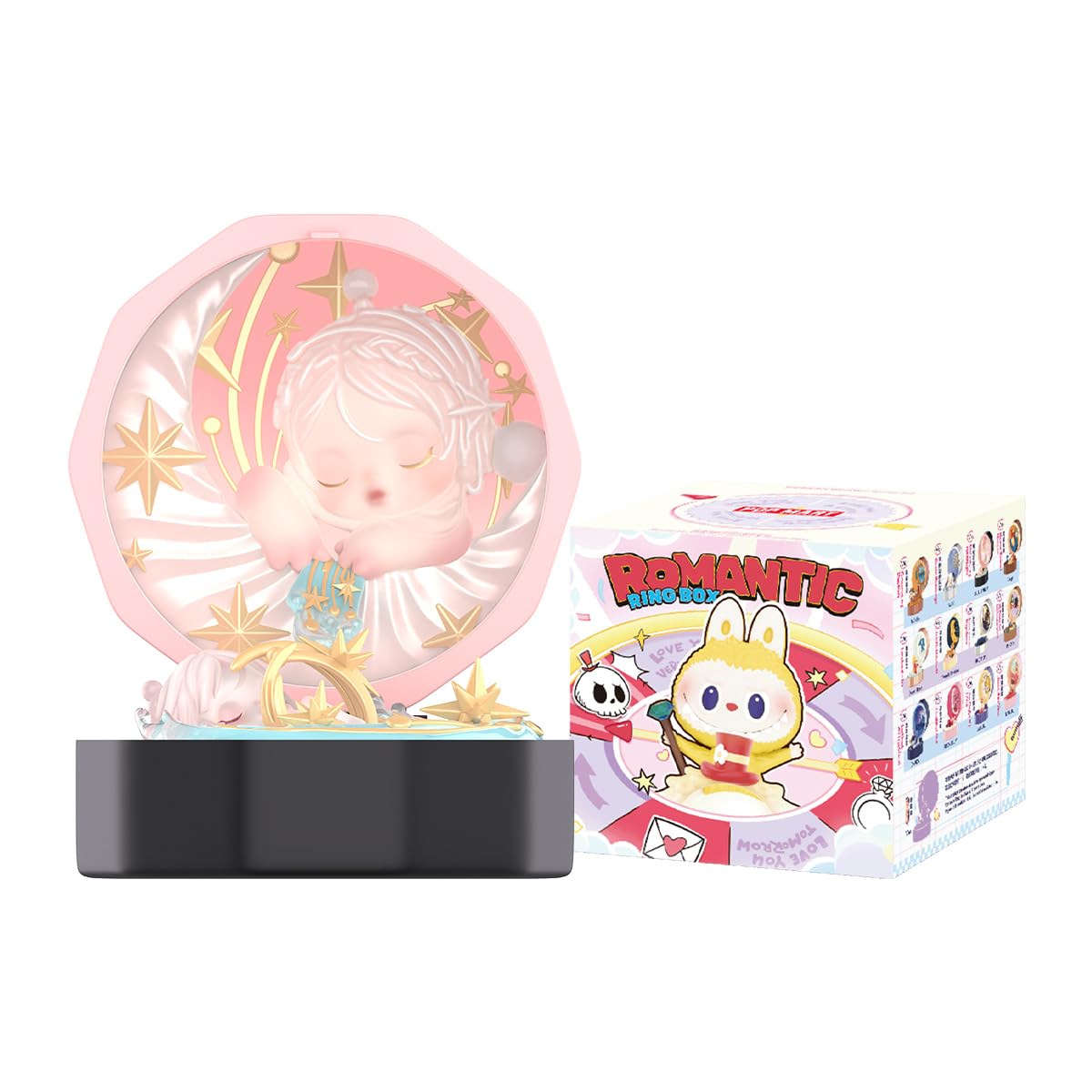 

POP MART Romantic Ring Box Series 4 Scene Set (1 Piece) Pop Mart Gachapon Blind Romantic Ring Box Series 4 Scene Set Birthday Gift