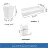 Wall-Mounted Stainless Steel Pegboard Organizer Shelf