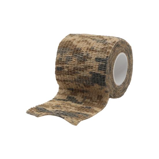 1 Roll Camouflage Tape Anti-scratches Self-Adhesive Widely Applied Military Camo Stretch Bandage Tape
