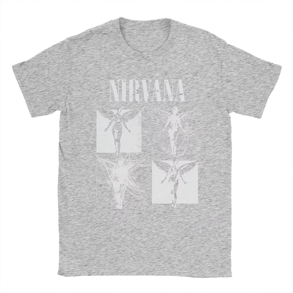 Nirvana Rock Band Kurt Cobain Pure Cotton Casual Summer Fashion Women And Men T-Shirt