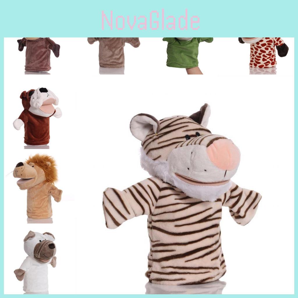 Entzückbare Plüschtier-Handpuppe für Kinder mit interaktivem beweglichem Mund und weicher Textur