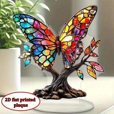 2025 Schmetterlingsbaum Ornament Tischdeko Sammlerstücke - 2D Druck