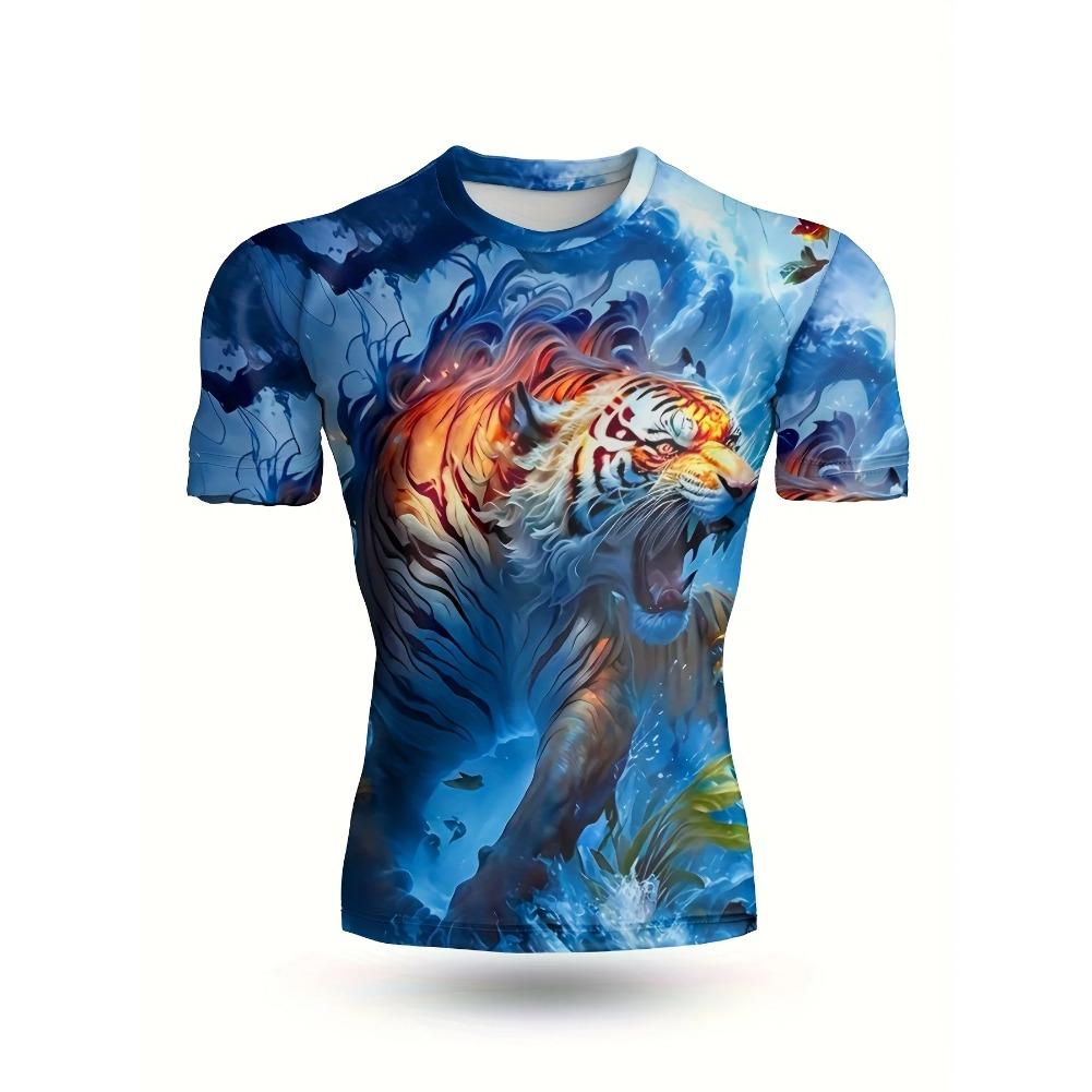 

Анімована футболка з 3D-друком Чоловіча компресійна сорочка Топ з коротким рукавом Фітнес-футболка Романтична обтягуюча футболка Чоловічий косплей XS