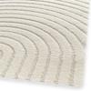 Tapis doux à relief moderne graphique blanc 160x230