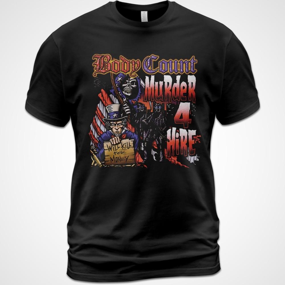 

Хлопковая Унисекс Футболка Murder 4 Hire Body Count Музыкальная Футболка Ice-T Ernie C Унисекс Футболка L